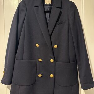 Sezane Michele Jacket Marine. - Size 34